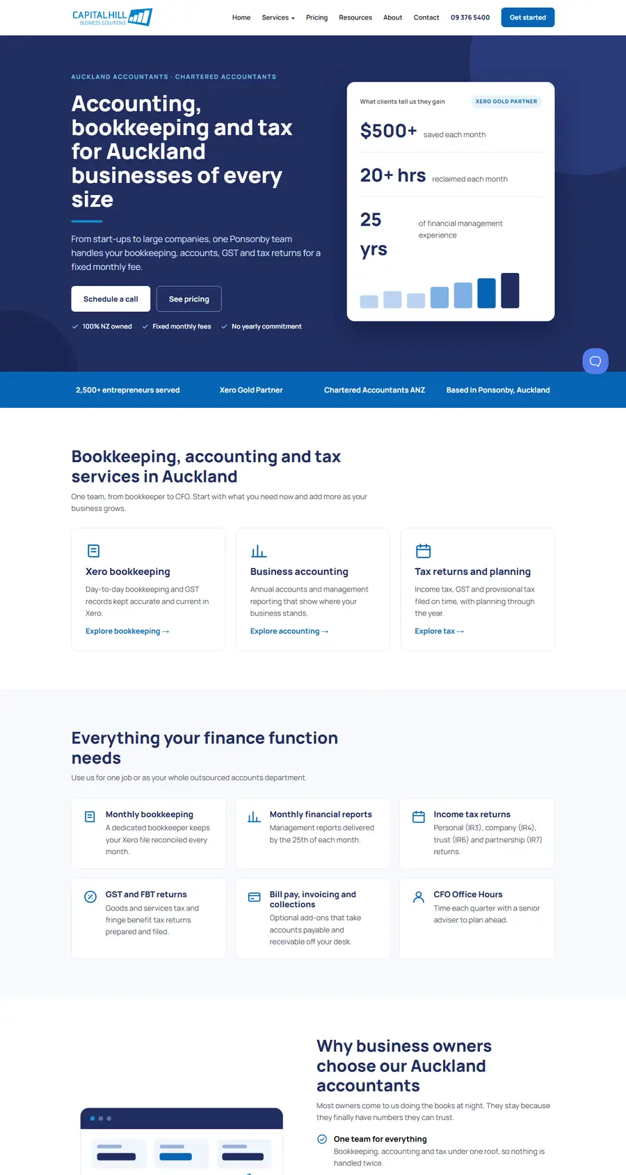 Capital Hill website home page